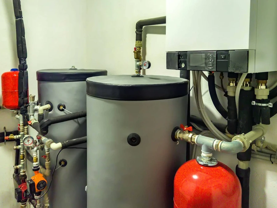 Rénovation complète d'une chaufferie avec collecteur cuivre